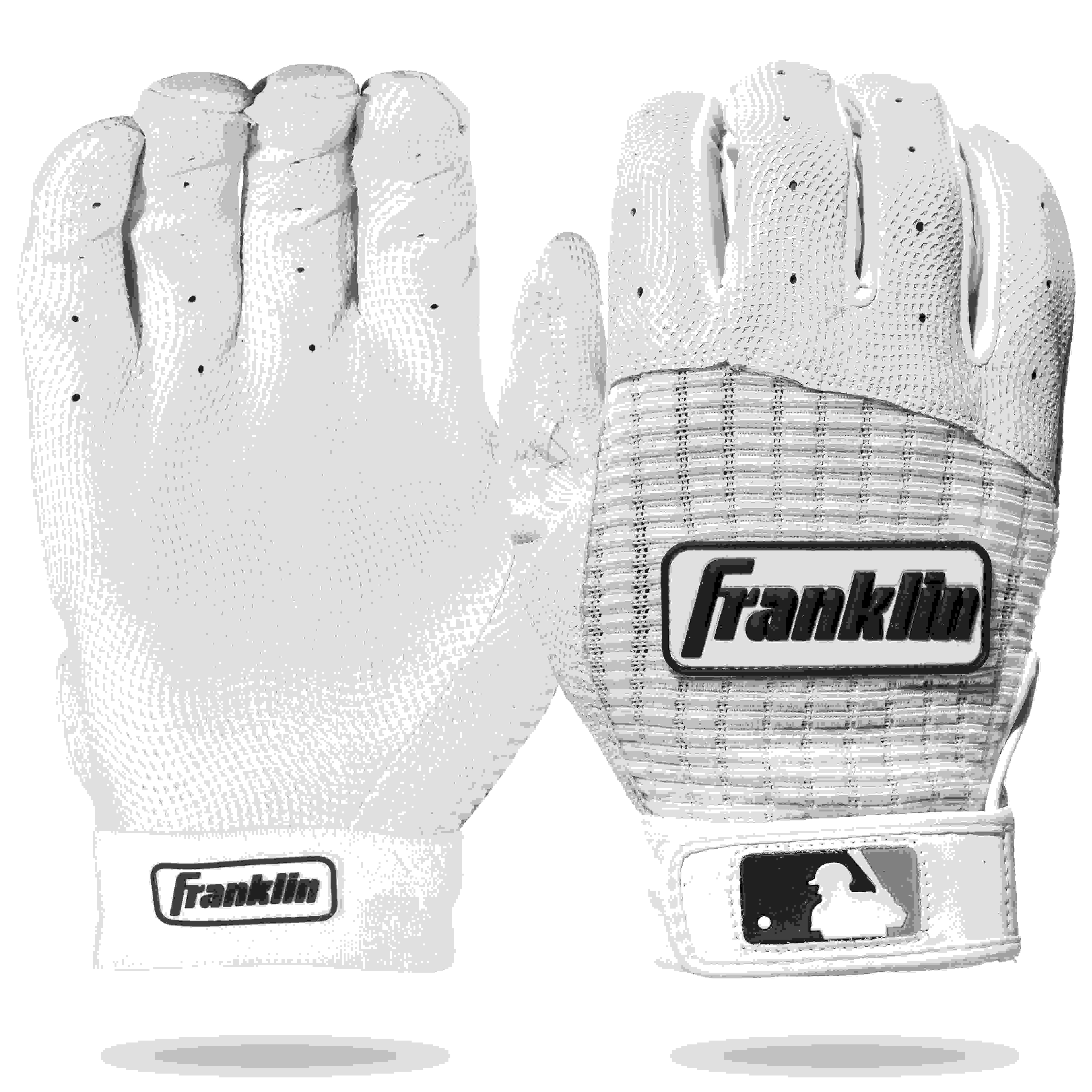 Franklin MLB Pro Classic Youth White Batting Gloves